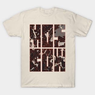 Moscow, Russia City Map Typography - Vector T-Shirt